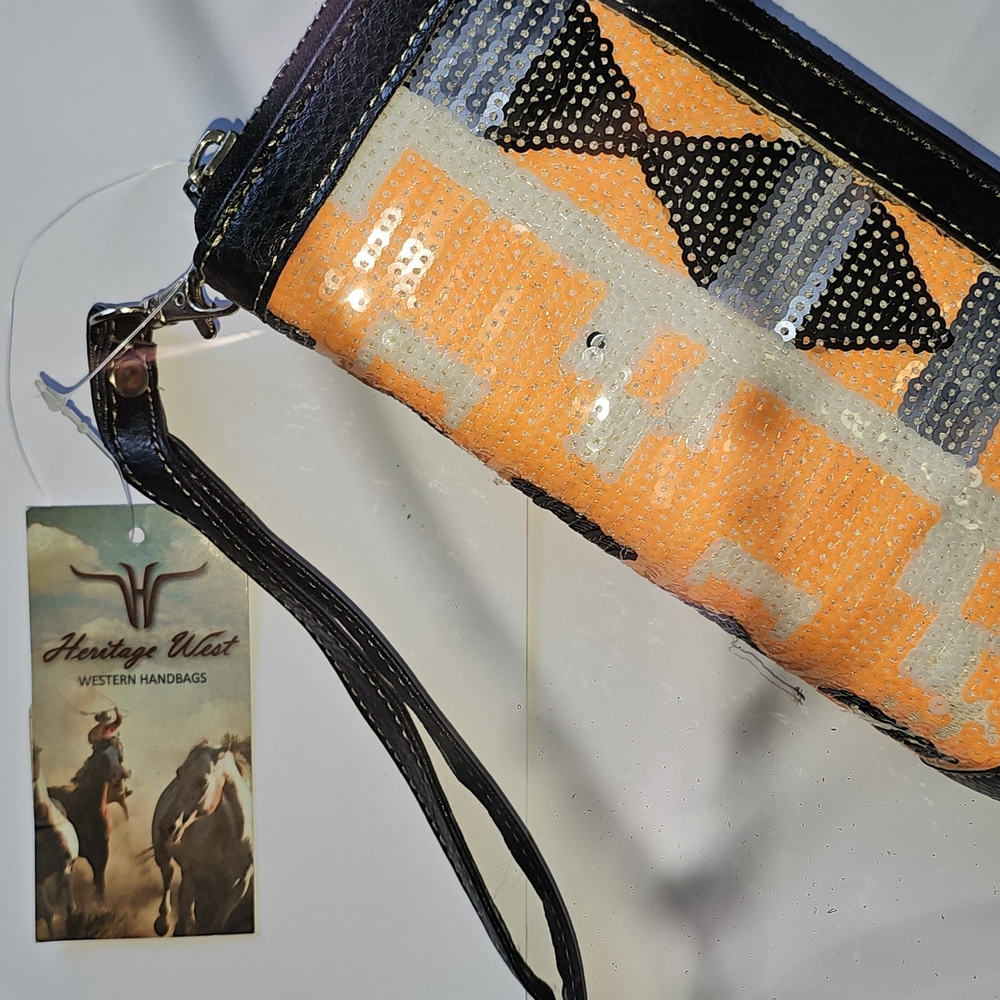 Horseshoe West Sequin Wristlet